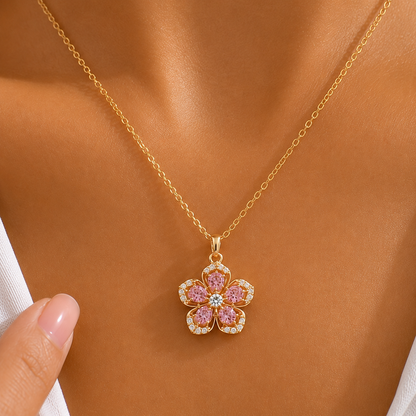 Collar de Flor Giratoria