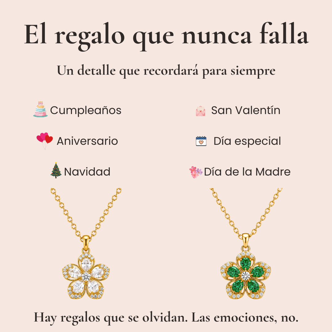 Collar de Flor Giratoria
